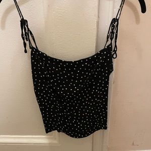 reformation polka dot top